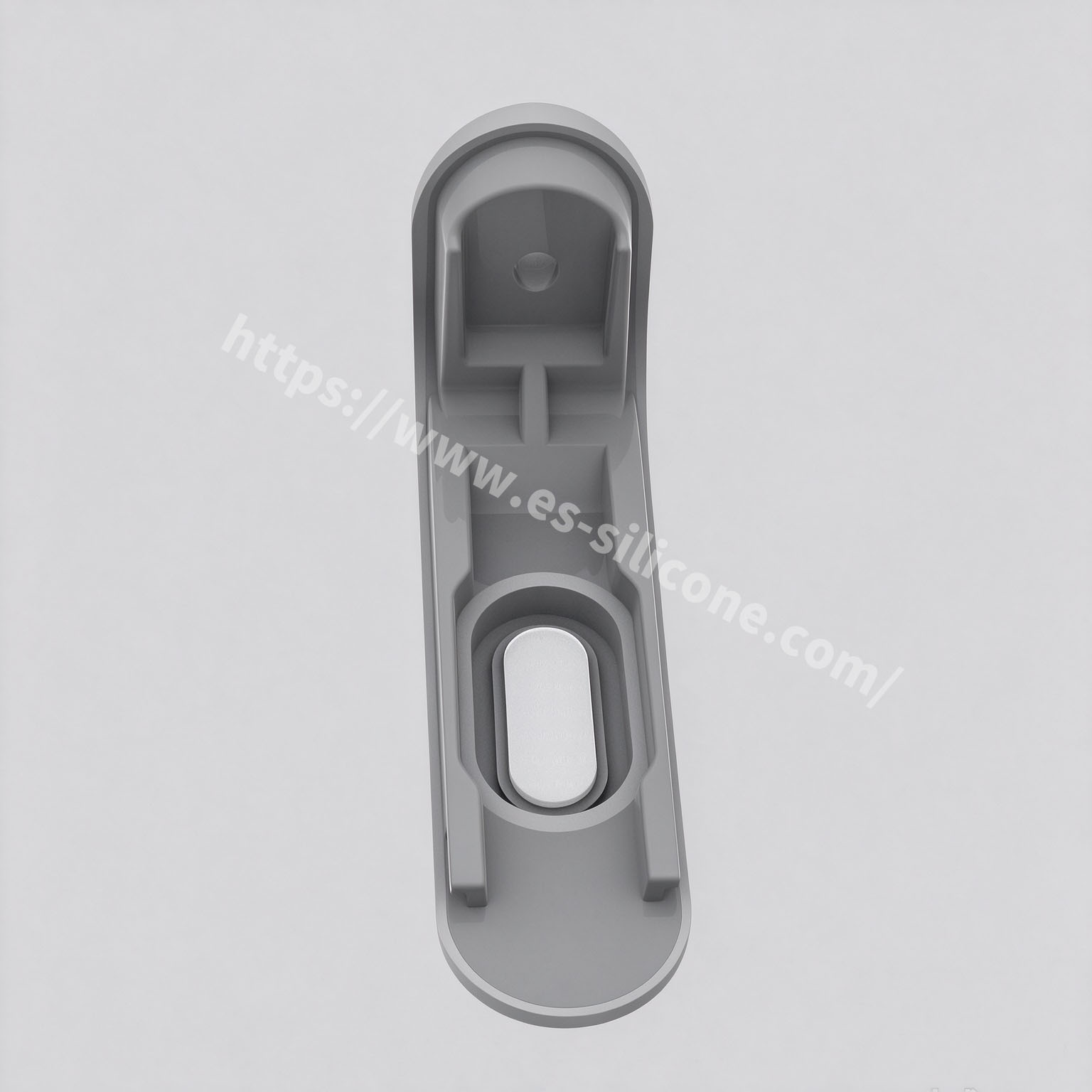 Medical-grade liquid silicone overmolded onto metal side buttons