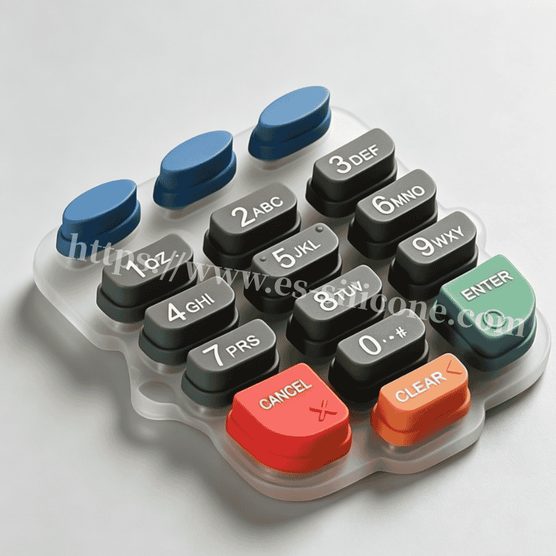 P+R Composite Keys with Screen-Printed Translucent Legends for Consumer Electronics