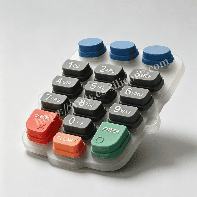P+R Composite Keys with Screen-Printed Translucent Legends for Consumer Electronics