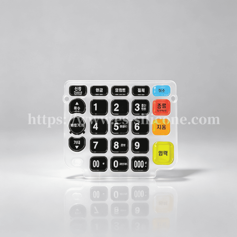 Custom-Designed Crystal Silicone Keypad for K300 POS & Financial Terminals
