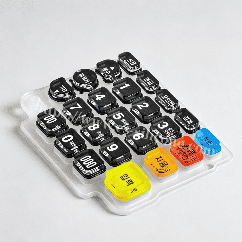 Custom-Designed Crystal Silicone Keypad for K300 POS & Financial Terminals