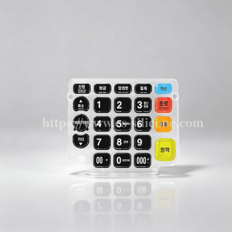 Custom-Designed Crystal Silicone Keypad for K300 POS & Financial Terminals