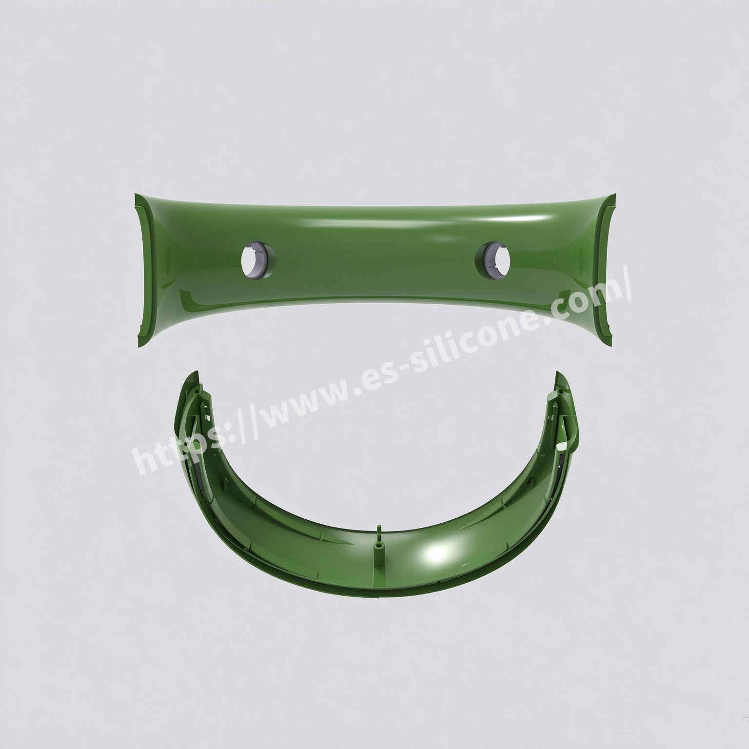 Custom high-end neck massager featuring liquid silicone overmolded onto plastic