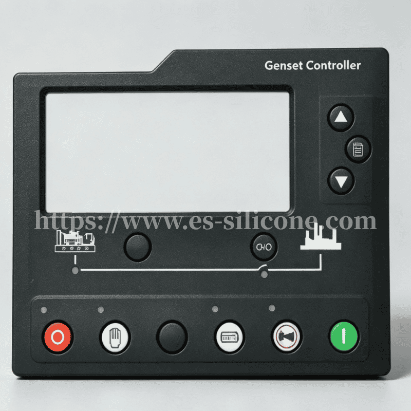 Silicone Panel Key with 3M Adhesive Backing for Industrial Controls