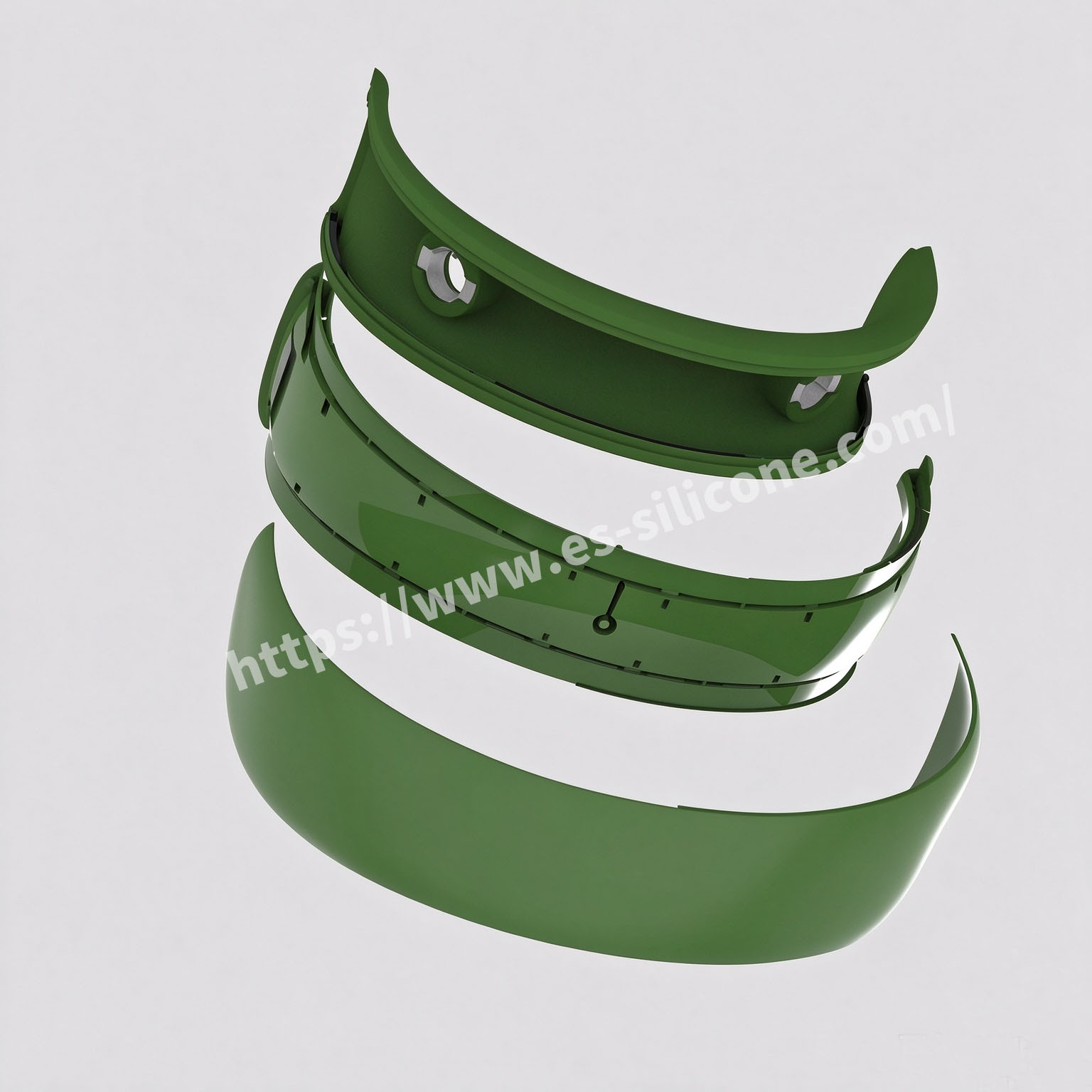 Custom high-end neck massager featuring liquid silicone overmolded onto plastic