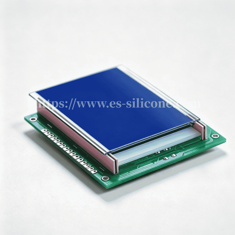 Zebra Strip LCD Signal Conduction — Multi-Layer Conductive Silicone Interconnect