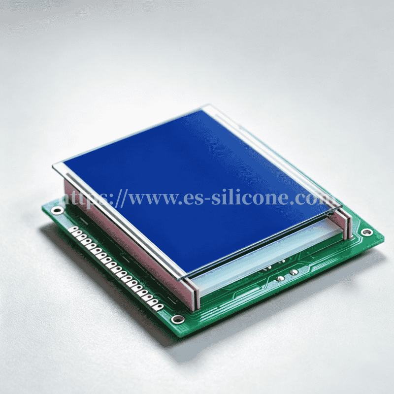 Zebra Strip LCD Signal Conduction — Multi-Layer Conductive Silicone Interconnect