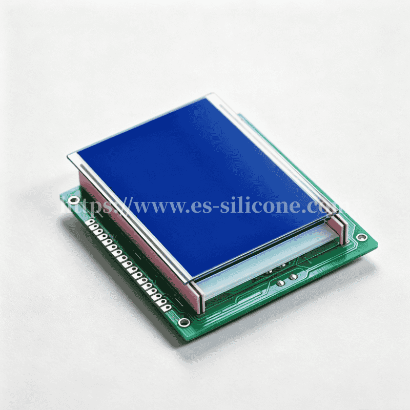 Zebra Strip LCD Signal Conduction — Multi-Layer Conductive Silicone Interconnect