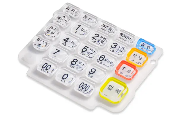 Crystal Buttons for POS Financial Terminals