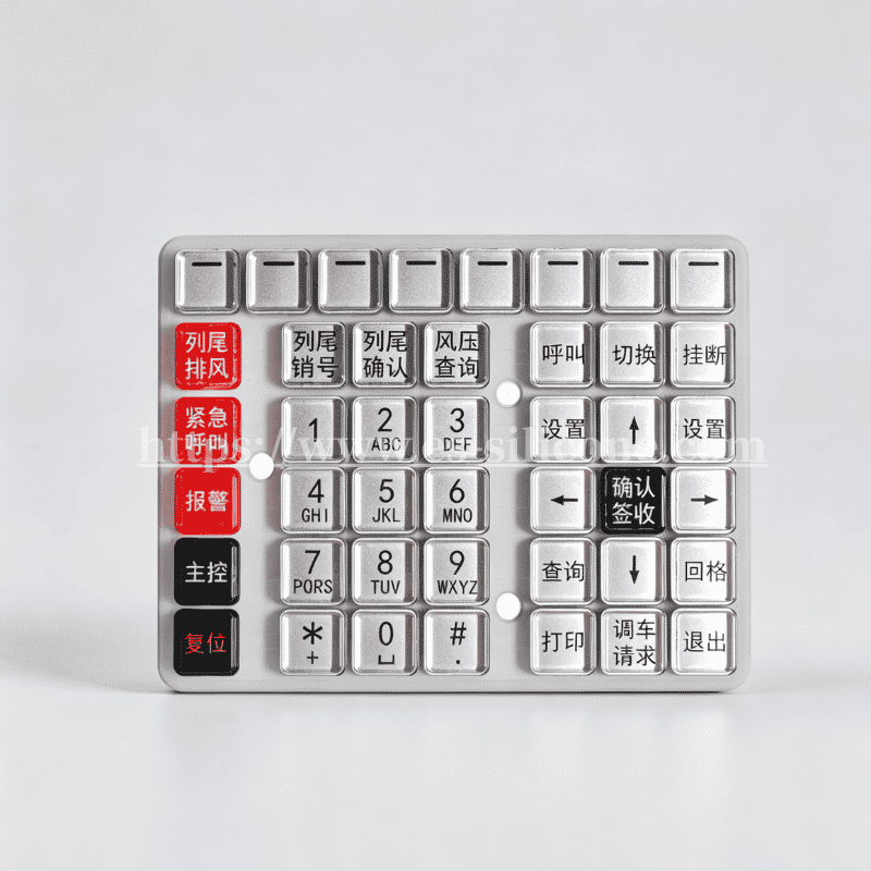 High-speed rail EMU communication crystal button