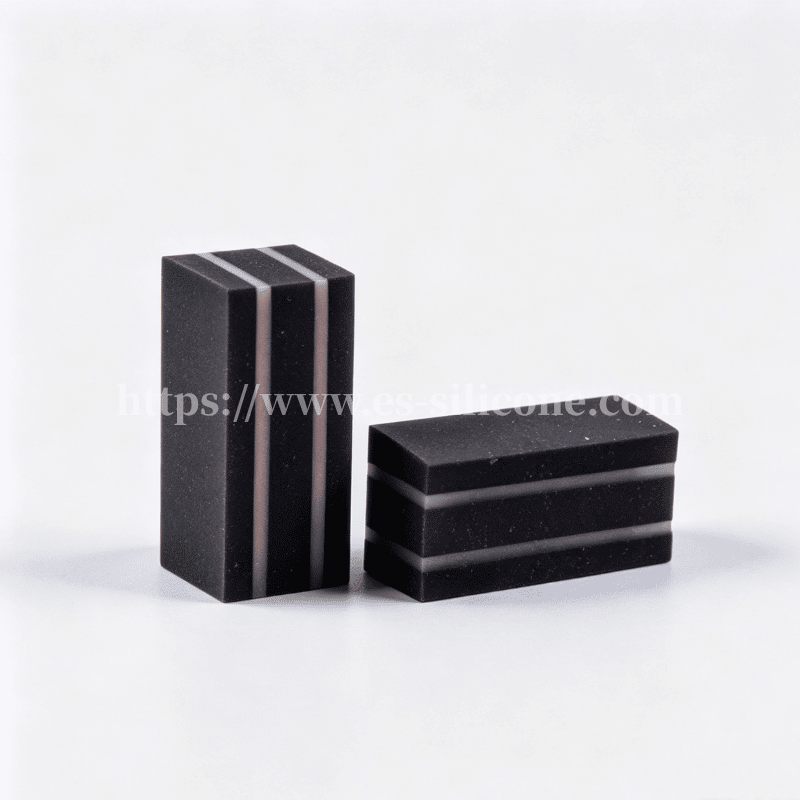 Three-conductive-layer special-shaped zebra strip