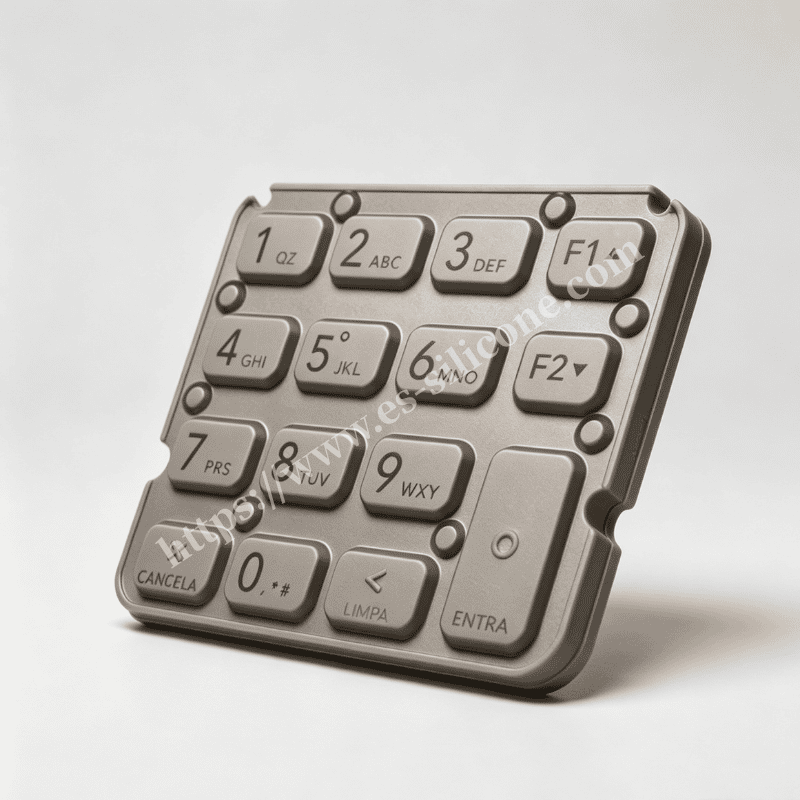 Metallic Silicone Keypad for High-Security PIN Entry