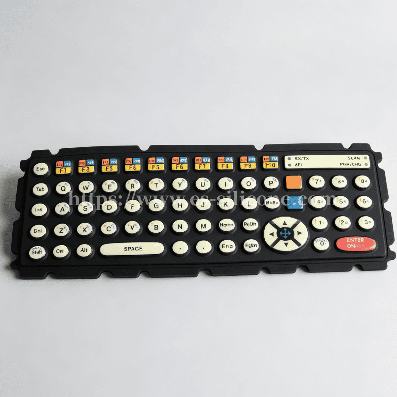 Anti-Stain Silicone Keypad for Data Terminals