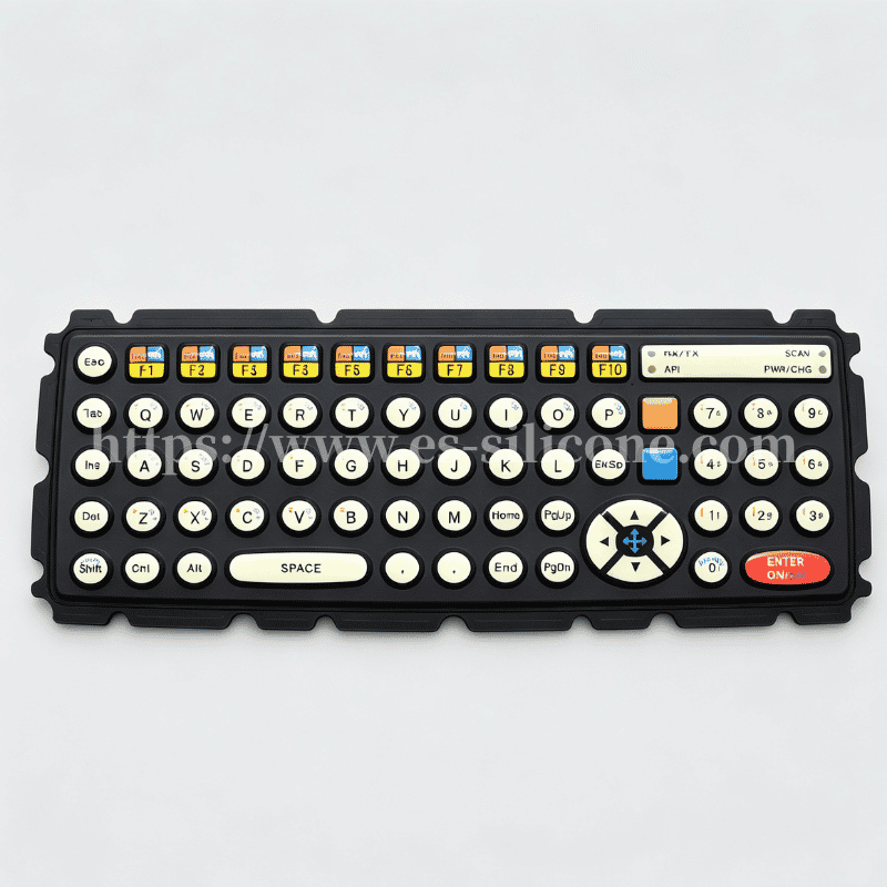 Anti-Stain Silicone Keypad for Data Terminals