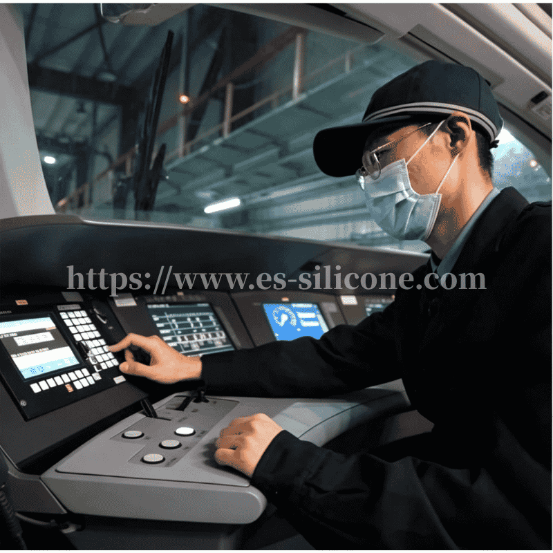 High-speed rail EMU communication crystal button