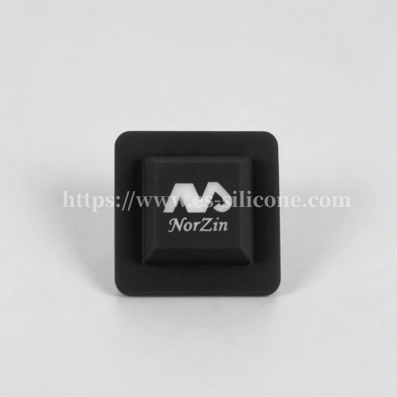 Silicone Single Button with Laser-Engraved Backlight Legends