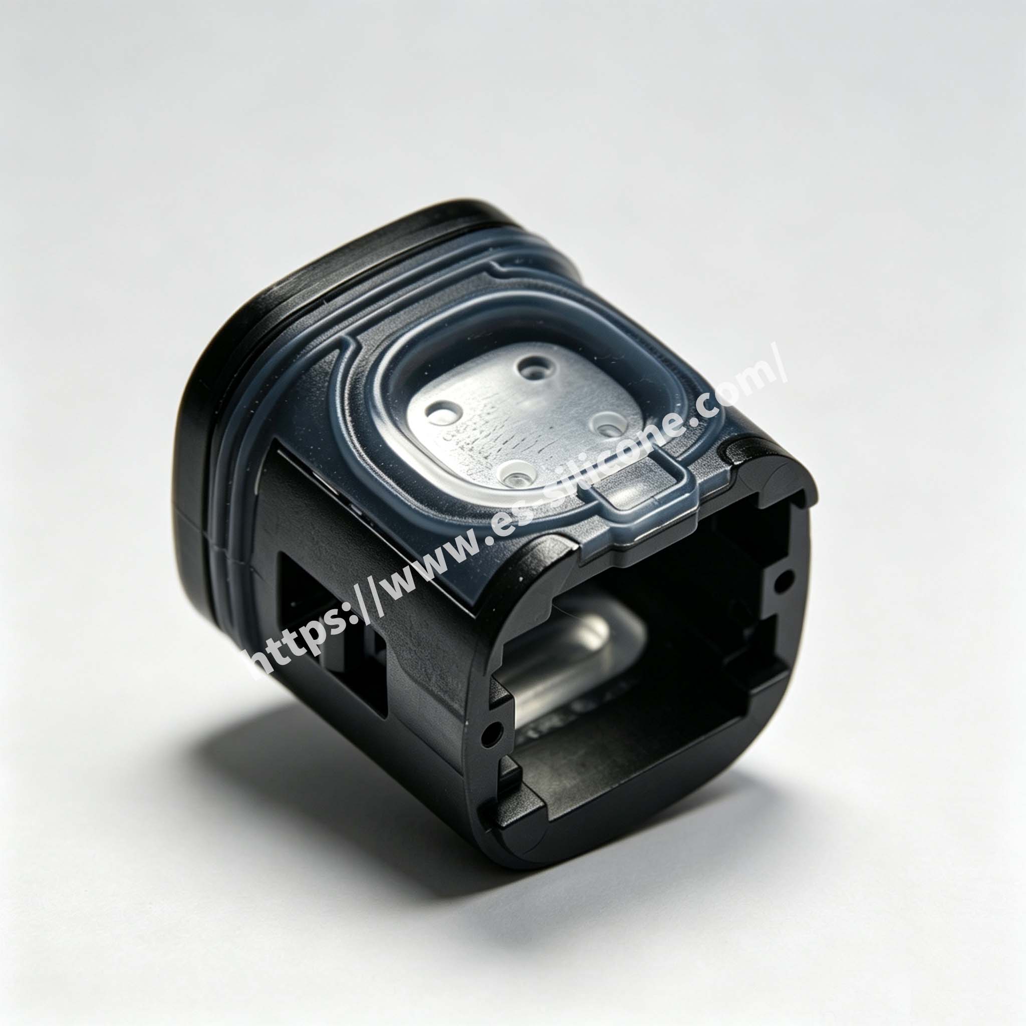 Leak-proof liquid silicone encapsulation for electronic cigarette devices