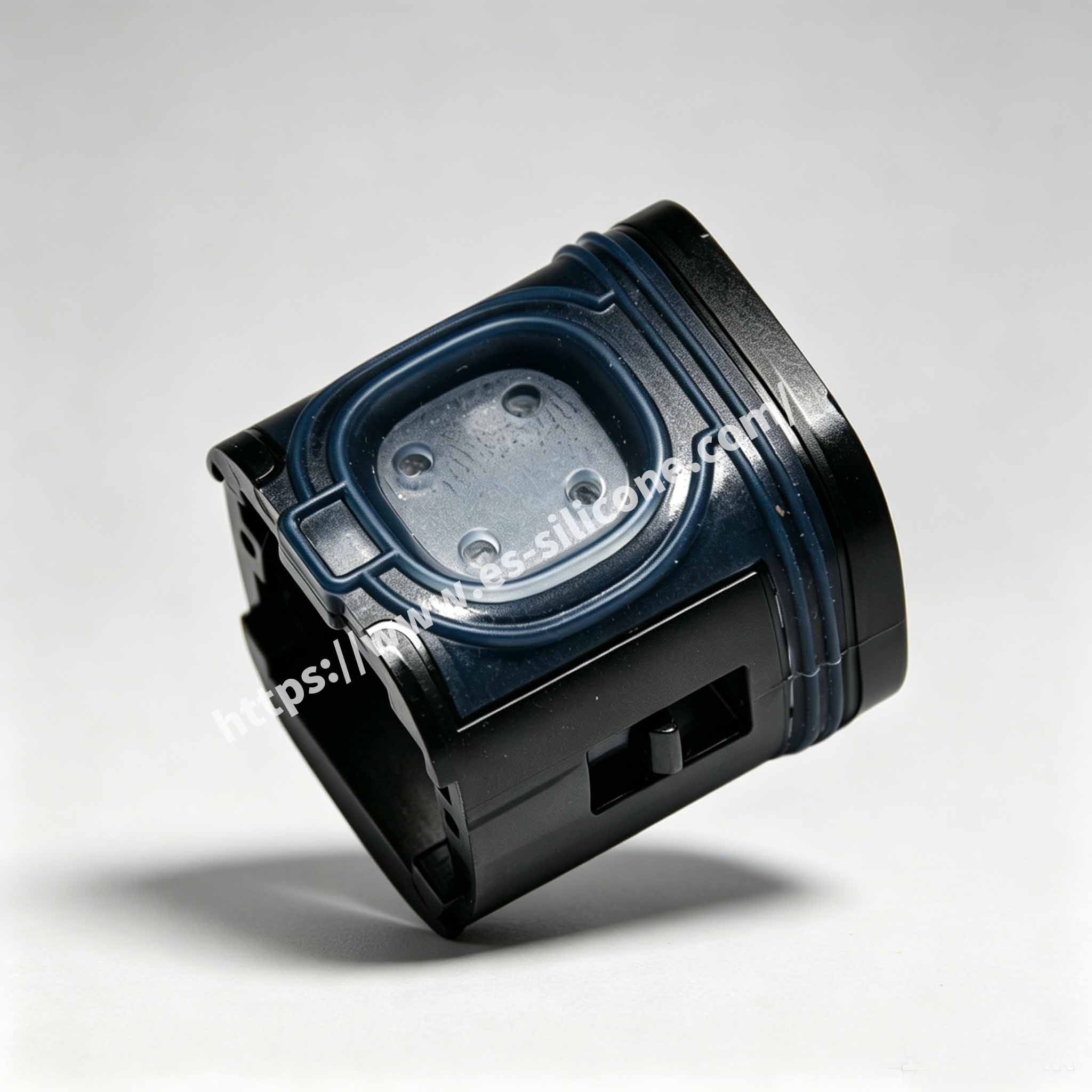 Leak-proof liquid silicone encapsulation for electronic cigarette devices