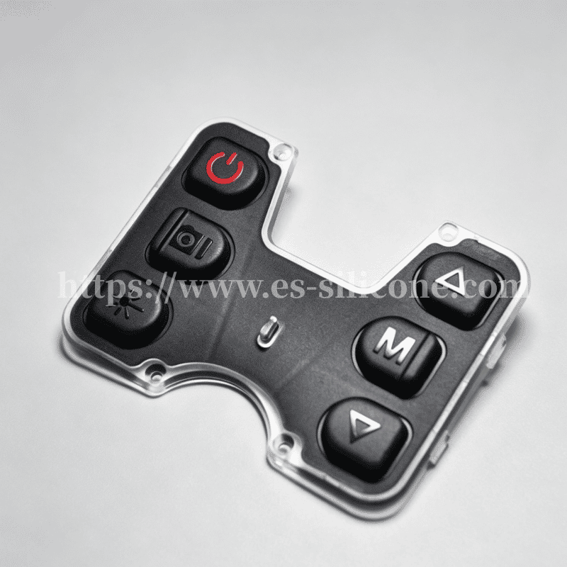 Silicone Overmolded Waterproof Buttons for Rugged Electronic Devices