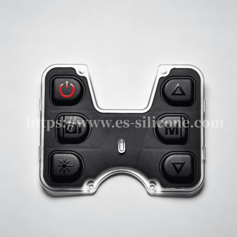 Silicone Overmolded Waterproof Buttons for Rugged Electronic Devices
