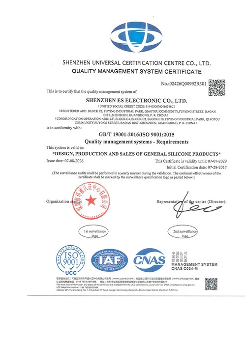 ISO 9001:2015 Quality Management System Certificate