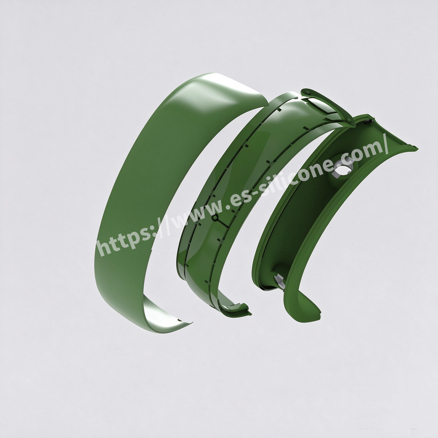 Custom high-end neck massager featuring liquid silicone overmolded onto plastic