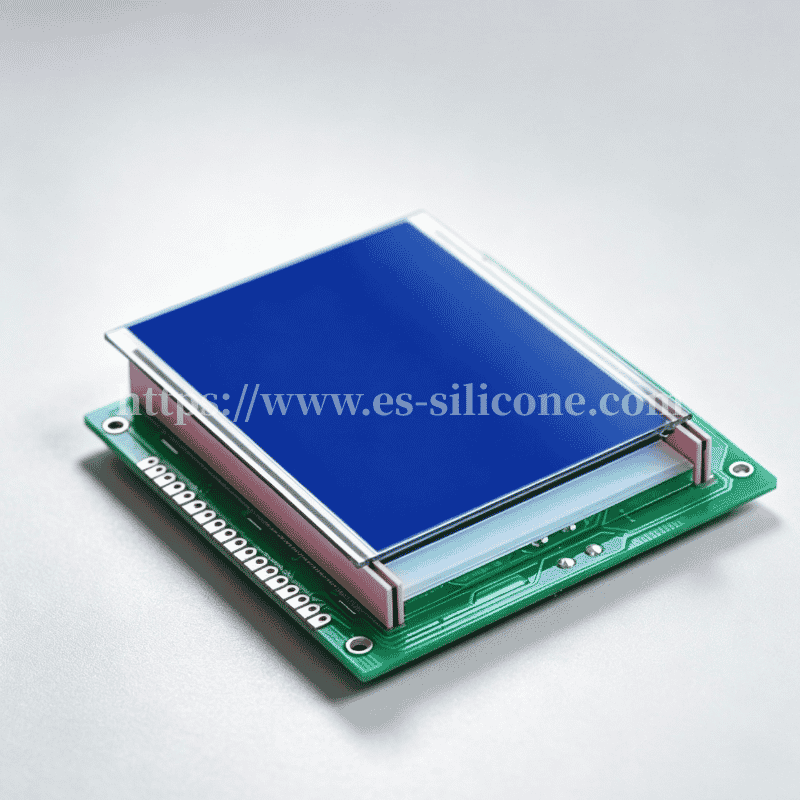 Zebra Strip LCD Signal Conduction — Multi-Layer Conductive Silicone Interconnect