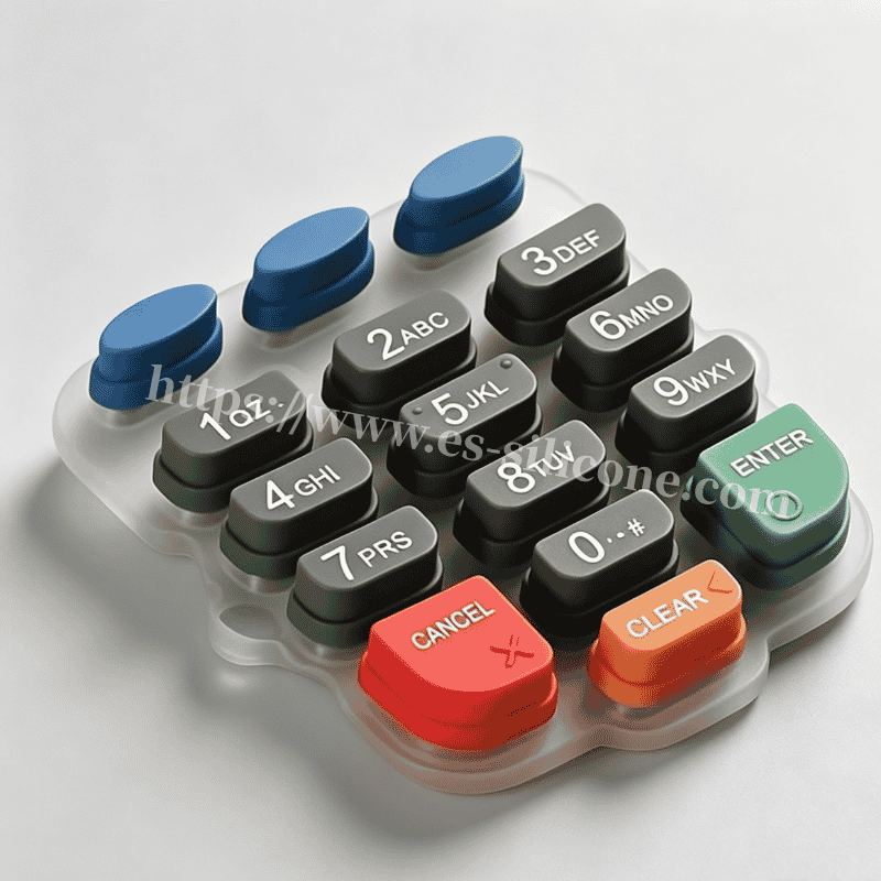 P+R Composite Keys with Screen-Printed Translucent Legends for Consumer Electronics