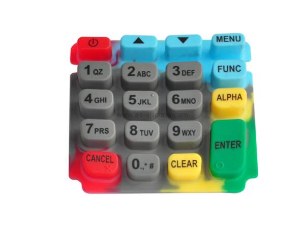 Multicolor Silicone Keypad