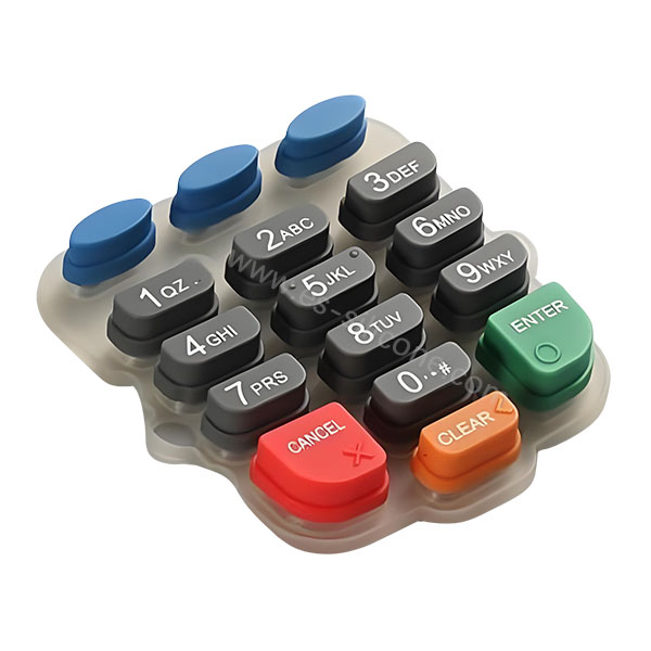 Waterproof silicone keypad